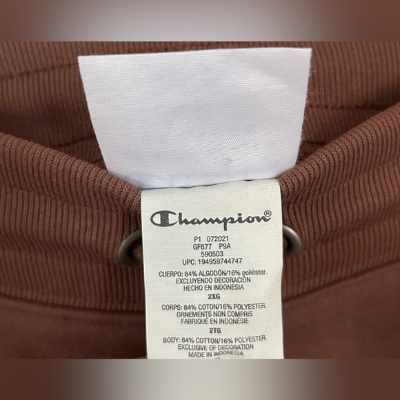 Champion x KNC Beauty Reverse Weave Sweatpants/Brown - Picture 11 of 11